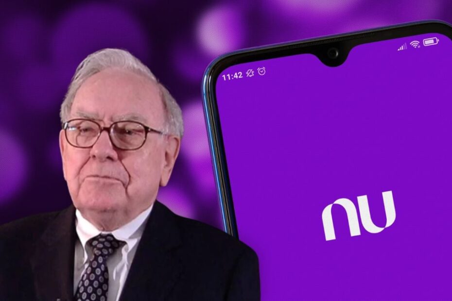 Warren Buffett reduz aposta no Nubank ROXO34. Foto Divulgacao Wikimedia Commons Montagem Seu Dinheir