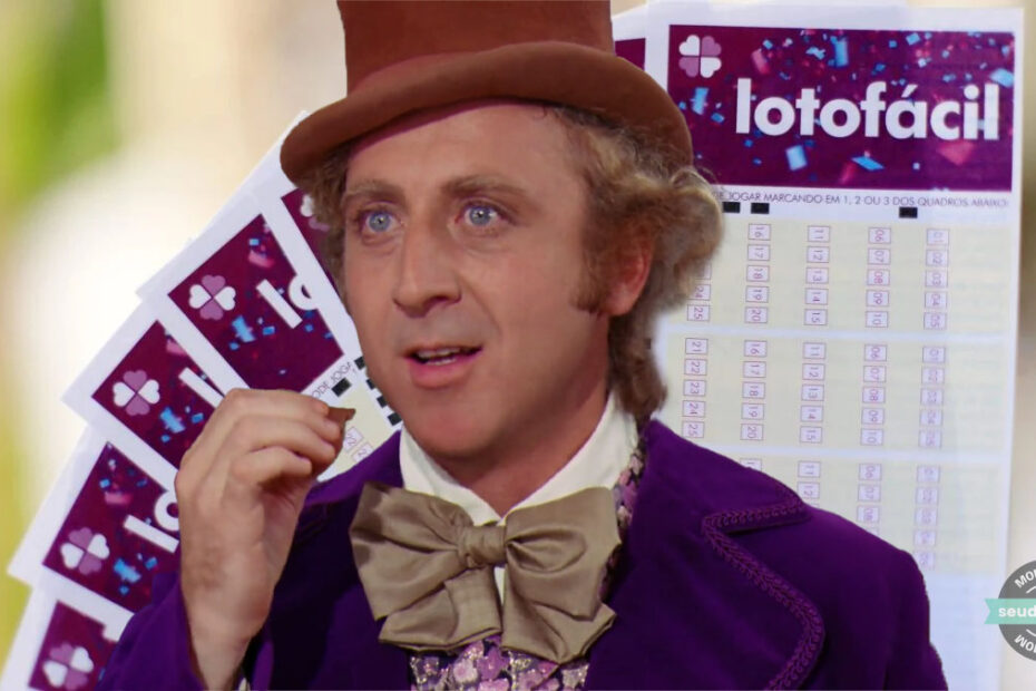 Willy Wonka lotofacil creditos Shutterstock filme oficial montagem Brenda Silva