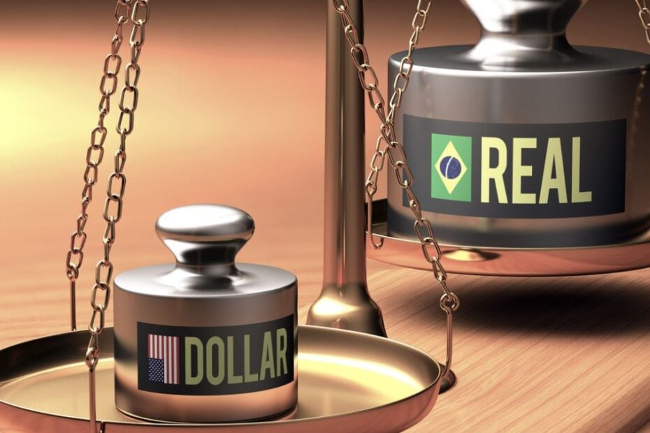 Dolar real moedas. Foto iStock