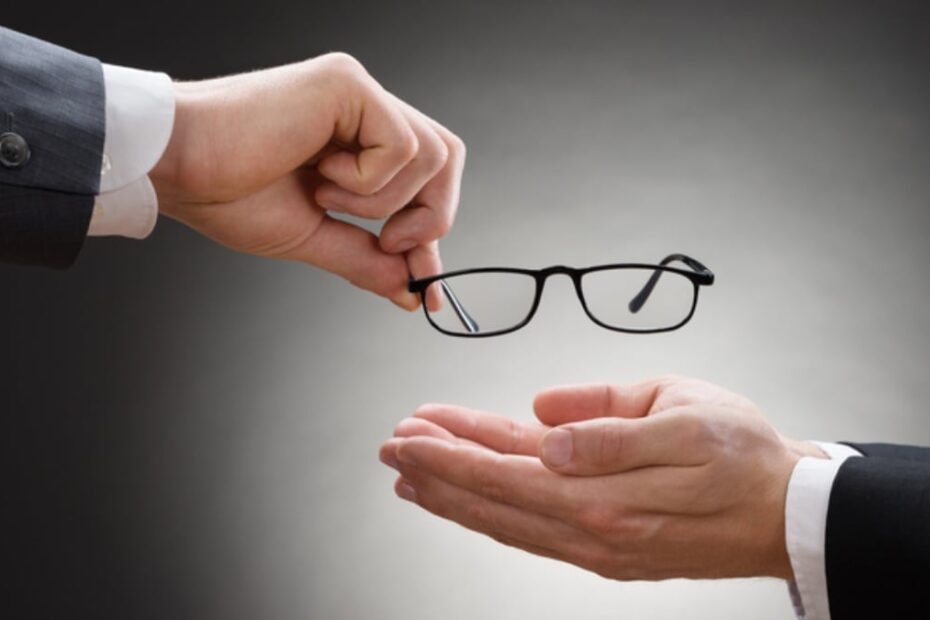 Lentes e oculos dos mercados