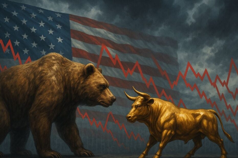 Mercado de acoes dos EUA estados unidos bolsa de valores mercados Nasdaq SP 500. Foto Dall EChatGPT