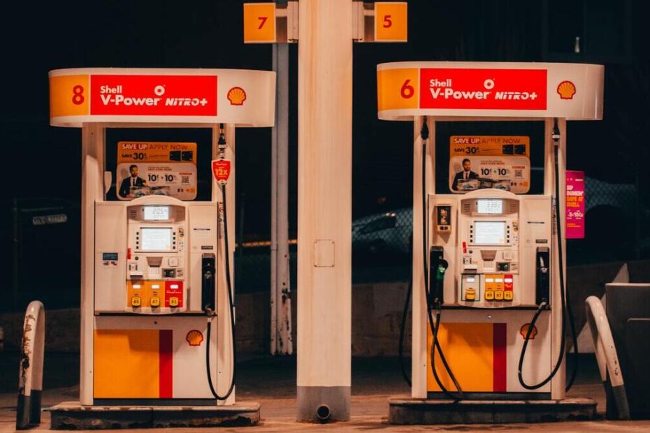 Posto gasolina combustivel shell bombas