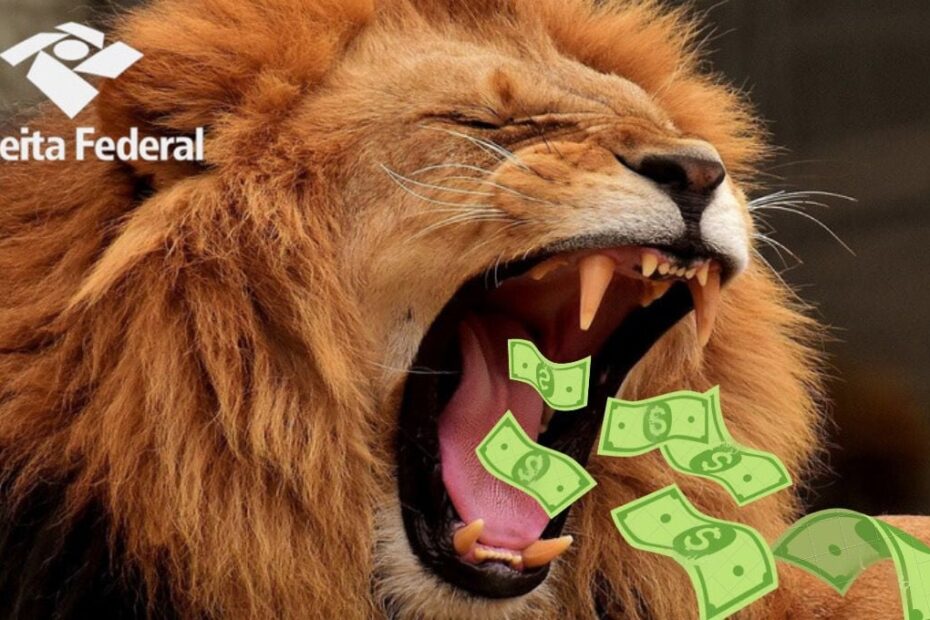 Capa SD Imposto de Renda Leao comendo dinheiro