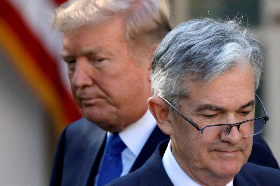 jerome powell donald trump juros tarifas