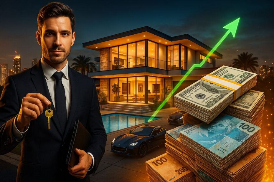 Profissao de corretor de imoveis de luxo surpreende e ja forma milionarios no Brasil mercado movimen