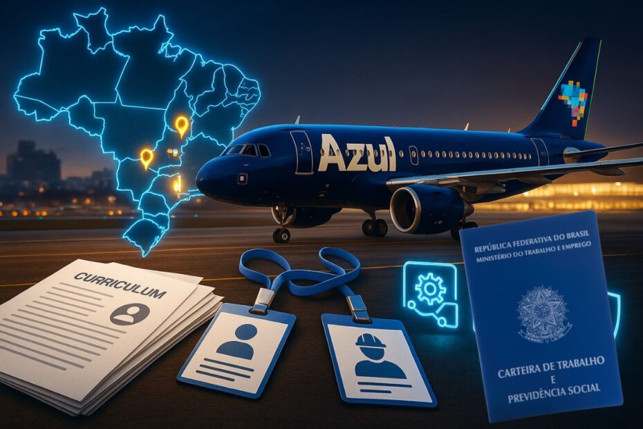 Azul abre 58 vagas no Brasil 46 em Sao Paulo Barueri Campinas e Guarulhos oportunidades vao de anali