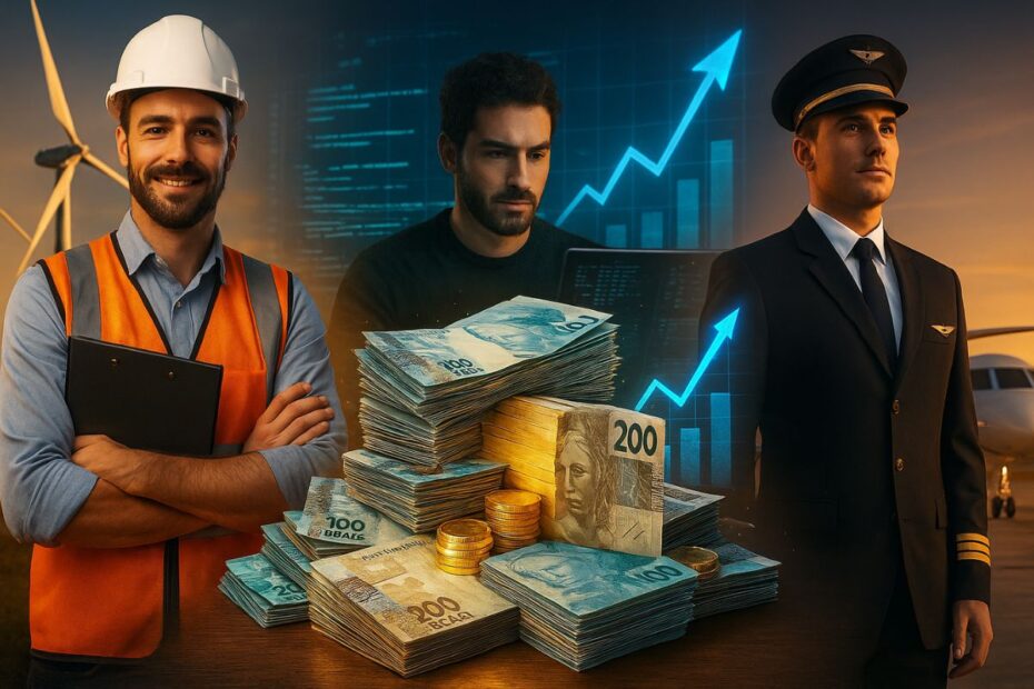 Cinco carreiras fora do roteiro comum ja pagam acima de R 10 mil no Brasil com caminhos praticos de