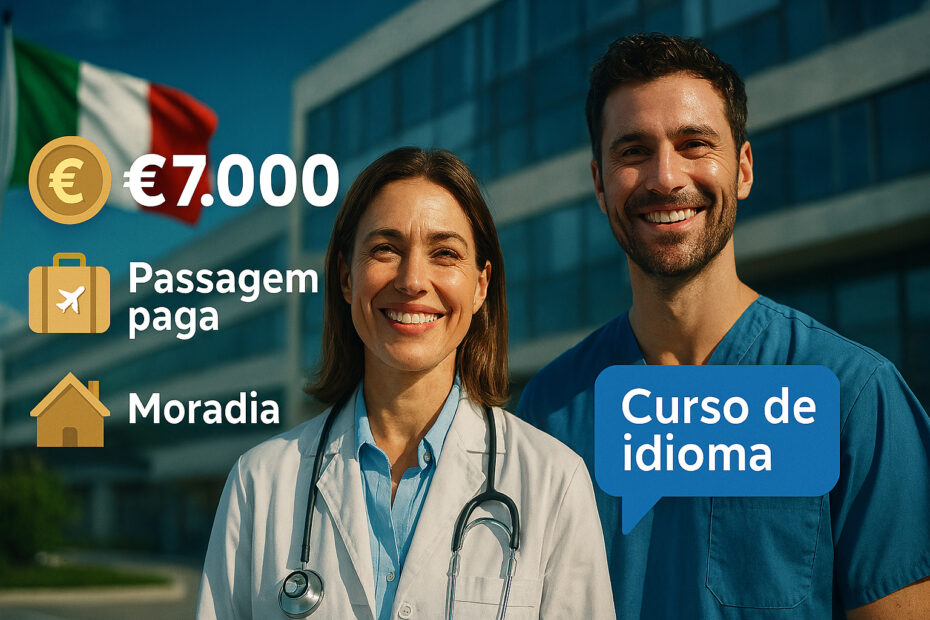 Italia esta recrutando estrangeiros na area da saude