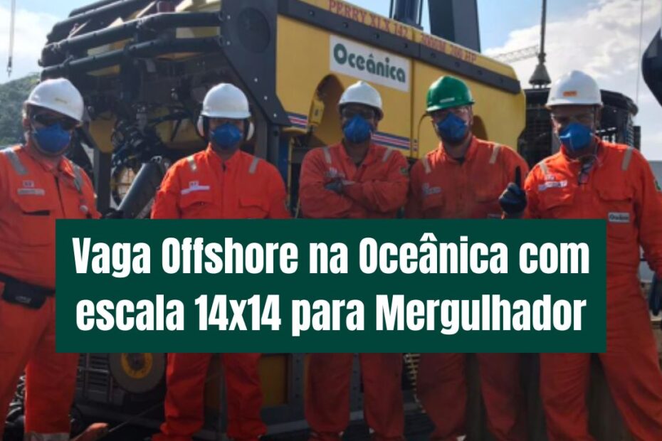 vaga offshore Oceanica mergulhador vaga de emprego