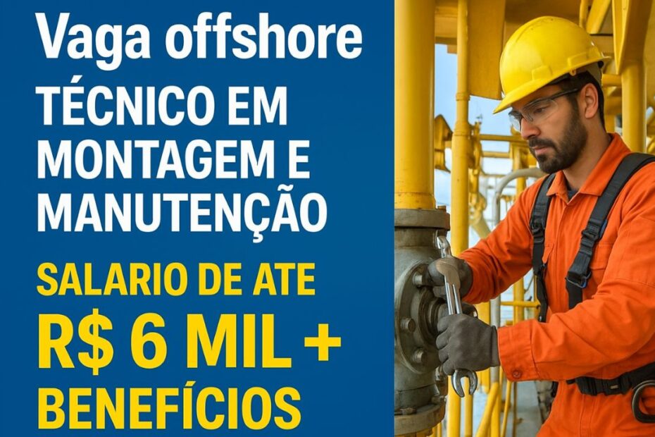 vaga offshore tecnico vaga de emprego offshore trabalhar embarcado
