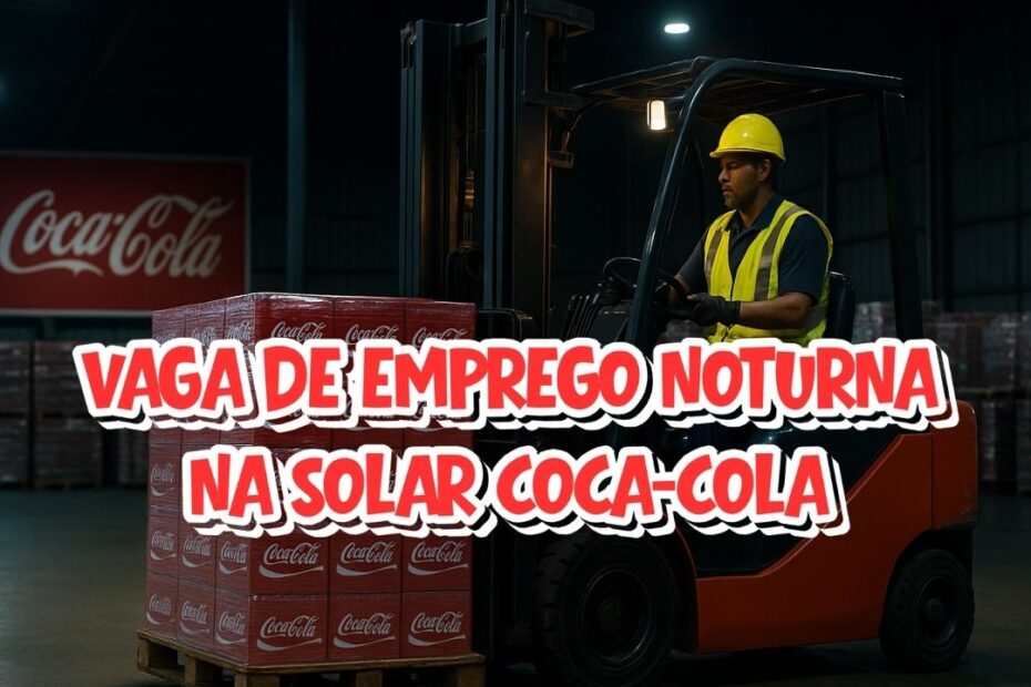 Solar Coca Cola vaga noturna vaga de emprego auxiliar vaga coca cola 1