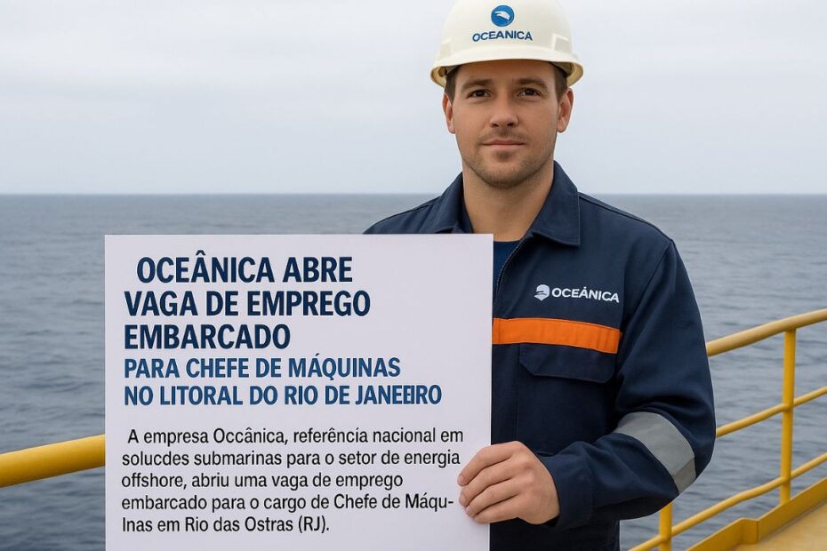 emprego embarcado oceanica vaga de emprego maquinas offshore