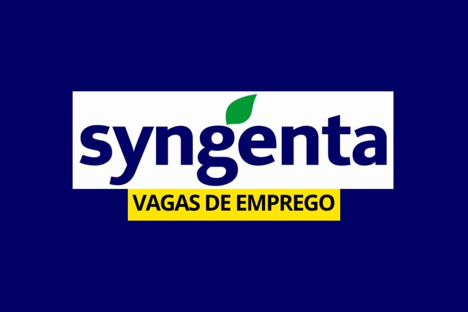 syngenta vagas de emprego processo seletivo oportunidades multinacional ama01