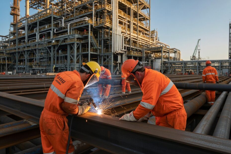 trabalhadores industria metalmecanica refinaria