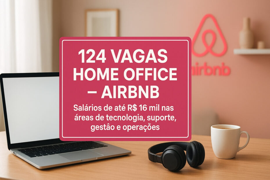 Airbnb surpreende e abre 124 vagas home office para trabalhar de casa com salarios de ate R 16 mil c