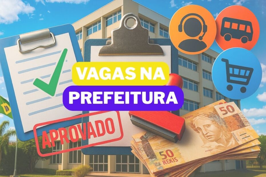 Prefeitura abre 38 mil vagas de emprego com oportunidades para atendente motorista operador de caixa