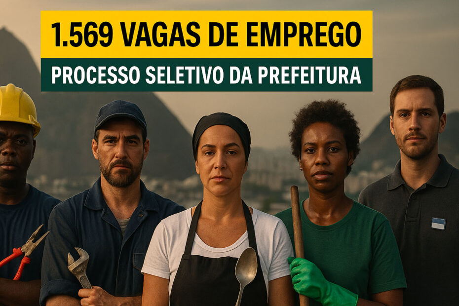 Prefeitura esta recrutando para 1.569 vagas de emprego com e sem experiencia em varias funcoes como