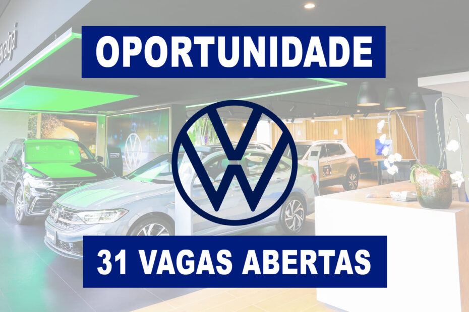 Volkswagen esta recrutando para processo seletivo no Brasil com 31 vagas em TI engenharia e compras