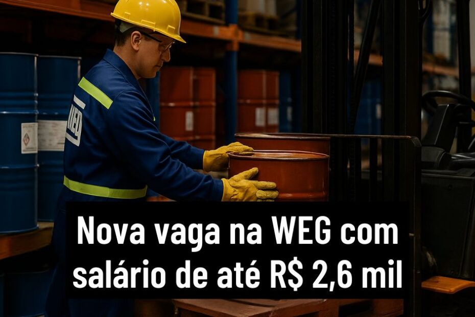 WEG vaga para almoxarife