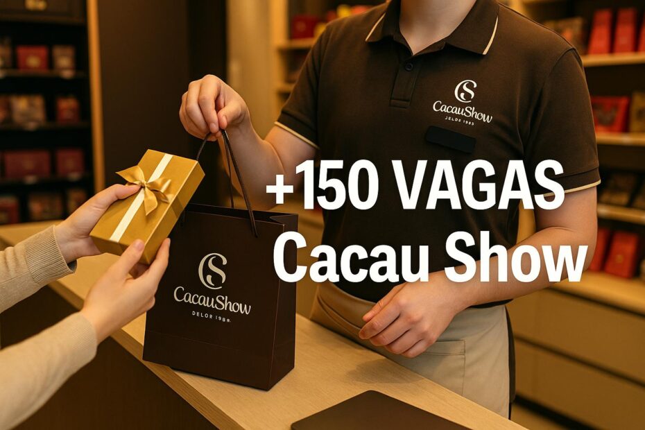 cacau show 150 vagas
