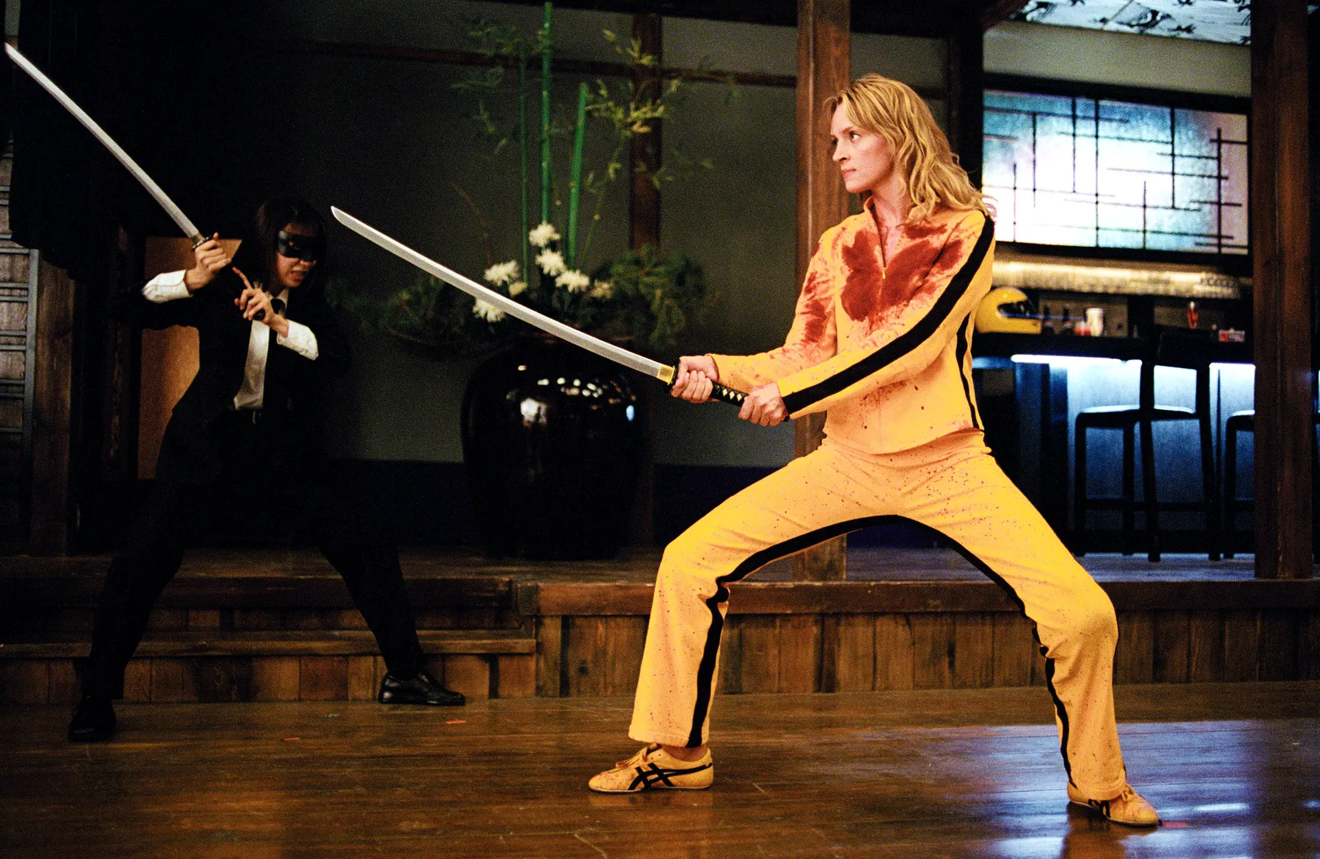 Atriz Uma Thurman em Kill Bill