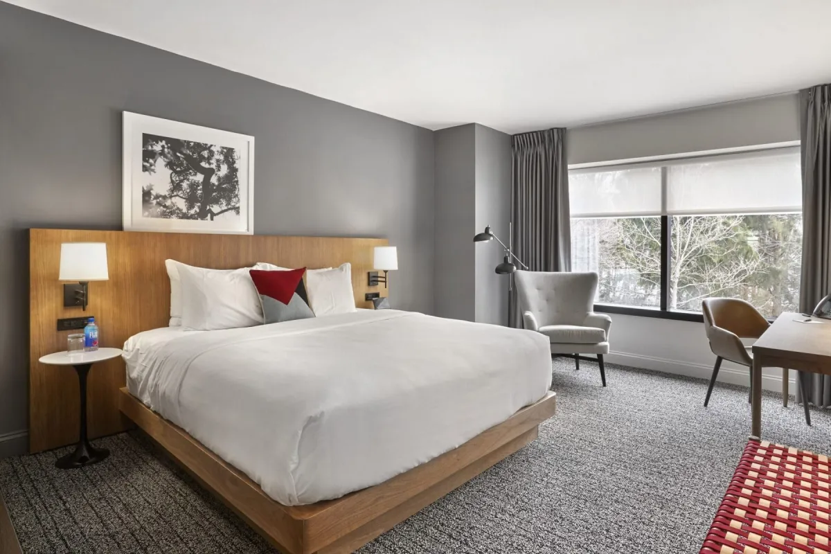 King room, com cama king size 
