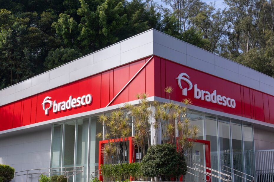 Fachada de agencia do Bradesco BBDC4. Foto Divulgacao