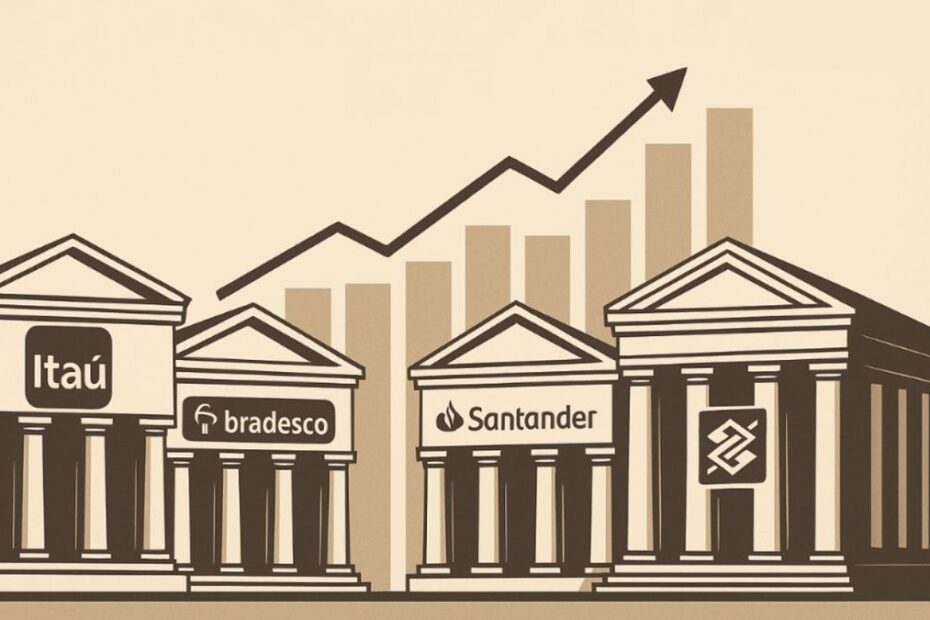 Imagem criada por inteligencia artificial para ilustrar a temporada de balancos de bancos Itau ITUB4