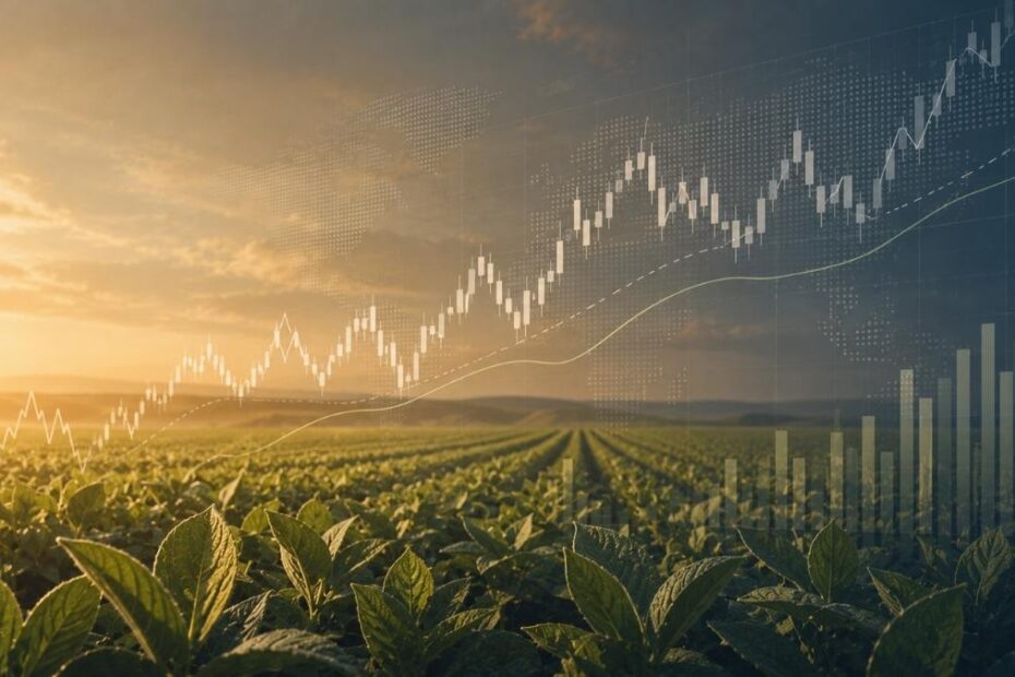 Imagem criada por inteligencia artificial para ilustrar os impactos do El Nino em acoes do setor fin