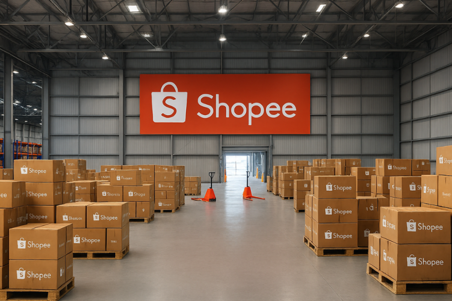 fundo imobiliario aluga galpao a shopee imagem gerada no copilot