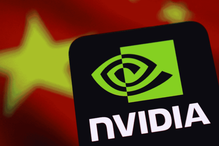 ilustracao com o logotipo da nvidia e a bandeira chinesa feita em 27 de agosto de 2025. reutersdado
