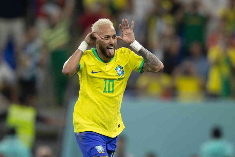 neymar comemora penailti gol coreia sul oitavas final copa do mundo catar